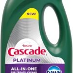 Cascade Platinum Dishwasher Liquid Gel, Dish Soap for Dishwasher With the Grease Fighting Power of Dawn, Fresh Scent, 75oz (Pack of 1)