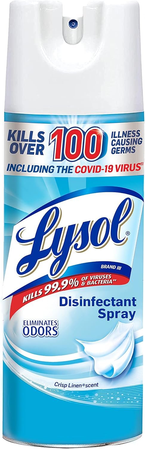 71Yj3JaLFXL._AC_SL1500_ Lysol Sanitizing and Antibacterial Spray for Disinfecting & Deodorizing, Crisp Linen, 12.5 Fl Oz - Image 1