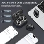 Wireless Earbuds Bluetooth Headphones, 54H Playtime Stereo Over Ear Buds with ENC Noise Cancelling, LED Power Display, IPX7 Waterproof Sport Earphones with Earhooks for Running/Workouts (Black) - Image 5