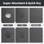 PADOOR Pet Feeding Mat-Absorbent Dog Mat for Food and Water Bowl-No Stains Easy Clean Dog Food Mat-Quick Dry Water Dispenser-Puppy Supplies Accessories - Image 2