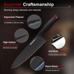 Astercook Knife Set for Kitchen with Block and Sharpener 15pcs German - Image 3