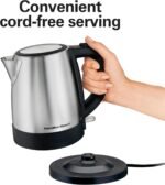 Hamilton Beach 1 Liter Electric Tea Kettle, Water Boiler & Heater - Image 4