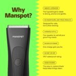 MANSPOT Manscape Groin & Body Hair Trimmer for Men, Electric Pubic Shaver - Image 2