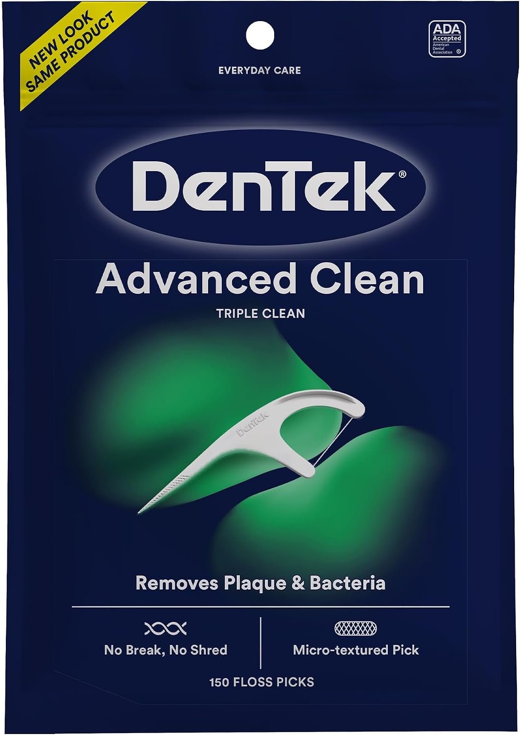 71aXySiXjNL._AC_SL1500_ DenTek Floss Picks, Advanced Clean, Plaque Remover, 150 Count - Image 1