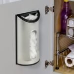Honey-Can-Do Stainless Steel Plastic Bag Saver & Trash Bag Dispenser, Wall-Mounted Plastic Bag Organizer for Kitchen, Pantry, Garage, Durable Stainless Steel Storage for Grocery Bags and Space-Saving - Image 2