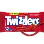 TWIZZLERS Twists Strawberry Flavored Chewy Candy, Bulk, 32 oz Bag