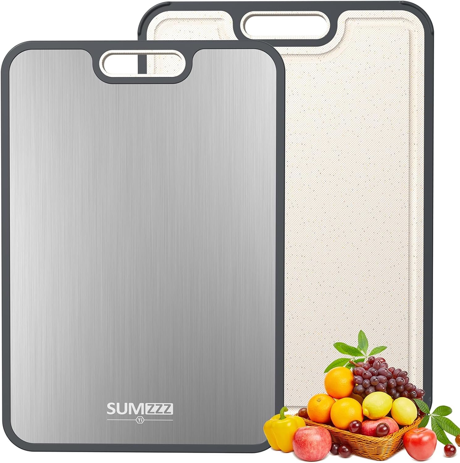 71ccyoxSUML._AC_SL1500_ Titanium Cutting Board for Kitchen, Pure Titanium/PP, Size 16”×11” - Image 1