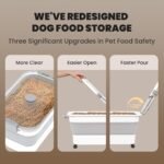 20-23 Lbs Dog Food Storage Container,Collapsible Dog Food Container - Image 3