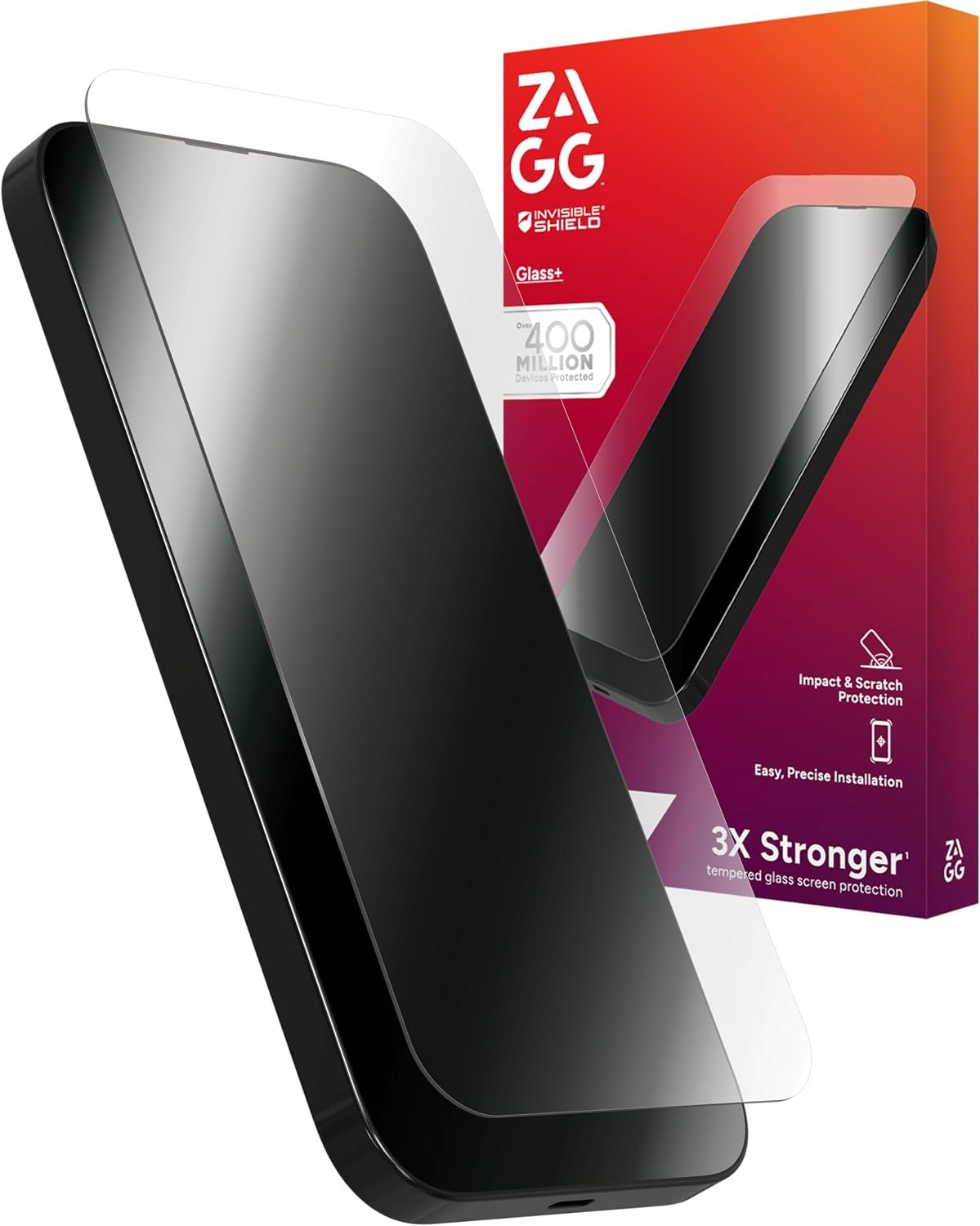 71dMTmFNazL._AC_SL1500_ ZAGG Glass+ Screen Protector for iPhone 16 Pro - Image 1