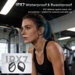 Wireless Earbuds Bluetooth Headphones, 54H Playtime Stereo Over Ear Buds with ENC Noise Cancelling, LED Power Display, IPX7 Waterproof Sport Earphones with Earhooks for Running/Workouts (Black) - Image 6