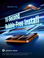 MAGIC JOHN for iPhone 17 Pro Max Screen Protector Tempered Glass 6.9 inch - Image 3