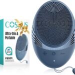 COSLUS FBS01 Facial Cleansing Brush Face Scrubber, Compact, Navy Blue