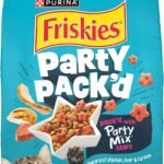 Friskies Purina Party Pack'd Crunchy Dry Cat Food, 3 lb Bag