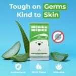 Impossibly Compact Travel Antibacterial Wipes Hand Sanitizer - 99% Water and Aloe - Safe for Sensitive Skin, Hand Wipes - Travel Essentials For Adults & Kids, 10 Pack Total 60 Wipes - Image 3