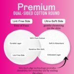 Swisspers Premium Cotton Rounds, Dual-Sided, 100 Count (Pack of 3) - Image 5