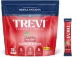 TREVI Electrolytes Powder Packets Sugar Free Hydration Sour Cherry 28 Count