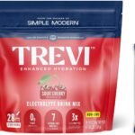 TREVI Electrolytes Powder Packets Sugar Free Hydration Sour Cherry 28 Count