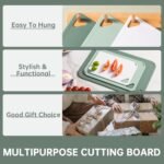 THETCHRY Plastic Cutting Board Set of 3-Cutting Boards for Kitchen BPA Free - Image 5