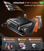 ZZI Portable Charger Power Bank 60000mAh, 22.5W PD Fast-Charge Battery Pack - Image 3