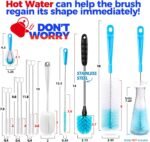 Holikme Bottle Brush Tube Cleaning Lab Set with Long Handle,White - Image 5