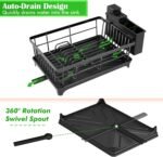 Kmiectse Dish Drying Rack for Small Kitchen Counter with Utensil Holder - Image 5