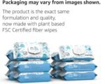 Amazon Brand - Mama Bear 99% Water Baby Wipes, Hypoallergenic, Fragrance Free,72 Count (Pack of 6) - Image 2