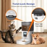 ANDOLL HOME Automatic Cat Feeder,4L Timed Cat＆Dog Dry Food Dispenser - Image 5