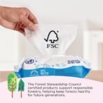 Amazon Brand - Mama Bear 99% Water Baby Wipes, Hypoallergenic, Fragrance Free,72 Count (Pack of 6) - Image 5