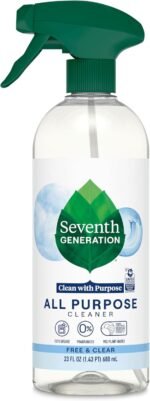 Seventh Generation All Purpose Cleaner, Free & Clear, Cuts Grease, 23 Fl Oz
