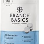 Branch Basics Dishwasher Tablets - 60 Ct | Plastic-Free Dishwasher Pods