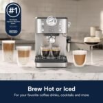 De'Longhi Classic Signature Espresso Machine, Adjustable Milk Frother - Image 2