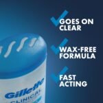 Gillette Clinical Antiperspirant and Deodorant for Men, 100HR Clinical Strength Sweat & Odor Protection, Long Lasting Freshness, Anti-White Mark Technology, Clear Gel, Cool Wave Scent, 2.6 oz - Image 2