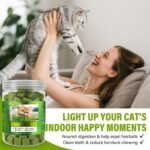 AiRunTech Cat Grass Treats, Cat Grass for Indoor Cats, 120g - Image 3