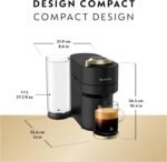 Nespresso Vertuo Pop+ Coffee & Espresso Maker by Breville, Black & Gold - Image 3