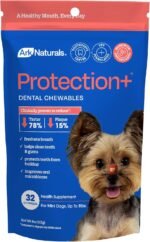 Ark Naturals Protection+ Brushless Dog Dental Treats - Mini Breeds (32 ct)
