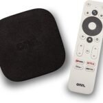 ONN Android TV 4K UHD Streaming Device with Voice Remote Control Google Assistant & High Speed HDMI Cable (100026240) Black