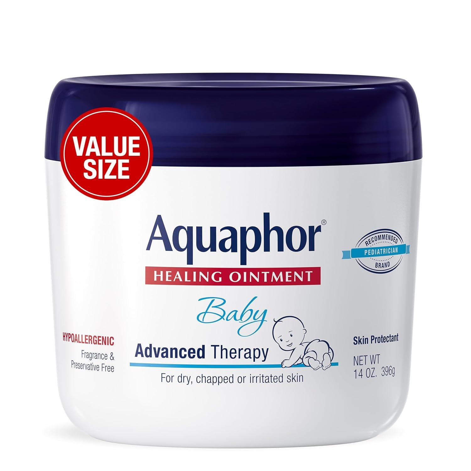 71qmfCDOoDL._SL1500_ Aquaphor Baby Advanced Therapy Healing Ointment Skin Protectant, 14 OZ - Image 1