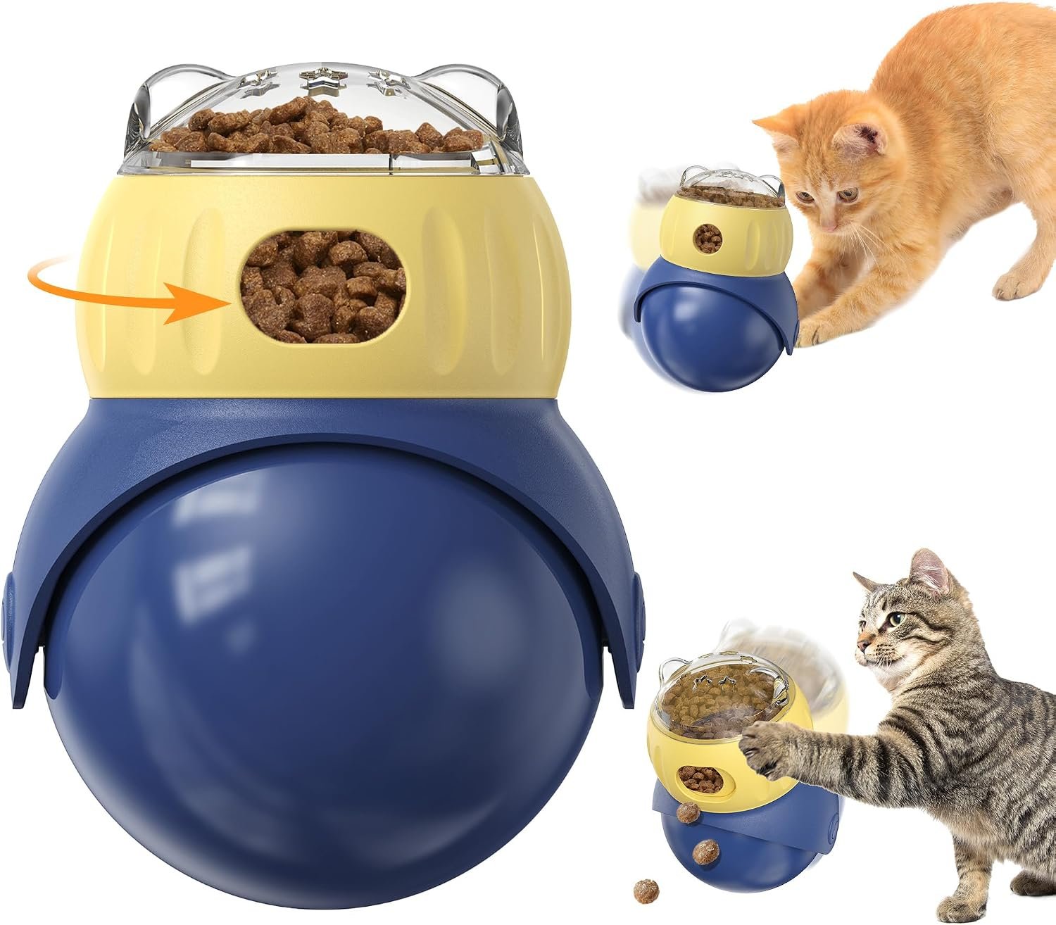 71r5wB6k5XL._AC_SL1500_ Cat Interactive Puzzle Toy, Adjustable Treat Dispenser - Image 1