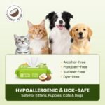 PawSono Hypoallergenic Pet Wipes for Dogs, Cats & Small Animals, 400 Coun - Image 3