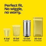 Glad Tall Kitchen Drawstring Trash Bags - Odorshield 13 Gallon White Trash Bag, Febreze Fresh Clean, 110 Count - Image 5