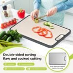 Titanium Cutting Board for Kitchen, Pure Titanium/PP, Size 16”×11” - Image 2