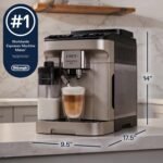 De'Longhi Magnifica Duo Automatic Espresso Machine, Milk Frother, Silver - Image 2