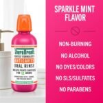 TheraBreath Anticavity Fluoride Mouthwash, Sparkle Mint, 16 fl oz, 2-Pack - Image 5
