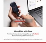 Sandisk 1TB Portable Drive, Up to 600MB/s Read Speeds - Black - Image 3