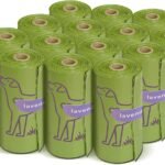 240 Count Lavender Scented 13” x 9” Dog Poop Bags Rolls