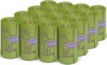 240 Count Lavender Scented 13” x 9” Dog Poop Bags Rolls