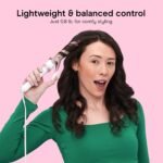 Conair Curling Iron, Double Ceramic, 1-in. Barrel, White/Rose Gold - Image 5