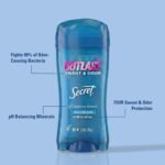 Secret Outlast Antiperspirant Deodorant for Women, 72hr Sweat & Odor Protection, PH Balancing Minerals, Pro-Hyaluronic Acid, Clear Gel, Completely Clean Scent, 2.6 oz (Pack of 2) - Image 2