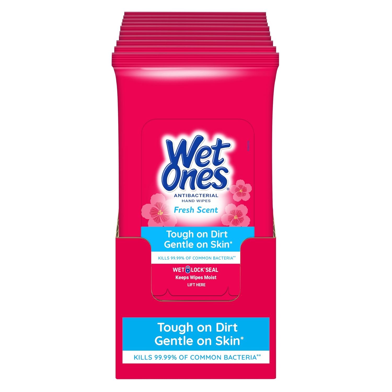 71xFDjqUqL._SL1500_ Wet Ones Antibacterial Hand Wipes, Fresh Scent, 20 Wipes (Pack of 10) - Image 1