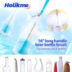 Holikme Bottle Brush Tube Cleaning Lab Set with Long Handle,White - Image 3